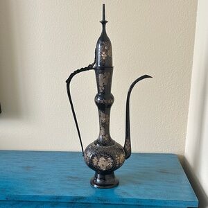 Brass Black & Gold Decorative Pitcher